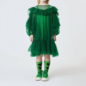 Kinder Phantasie Tüll Kleid in grün