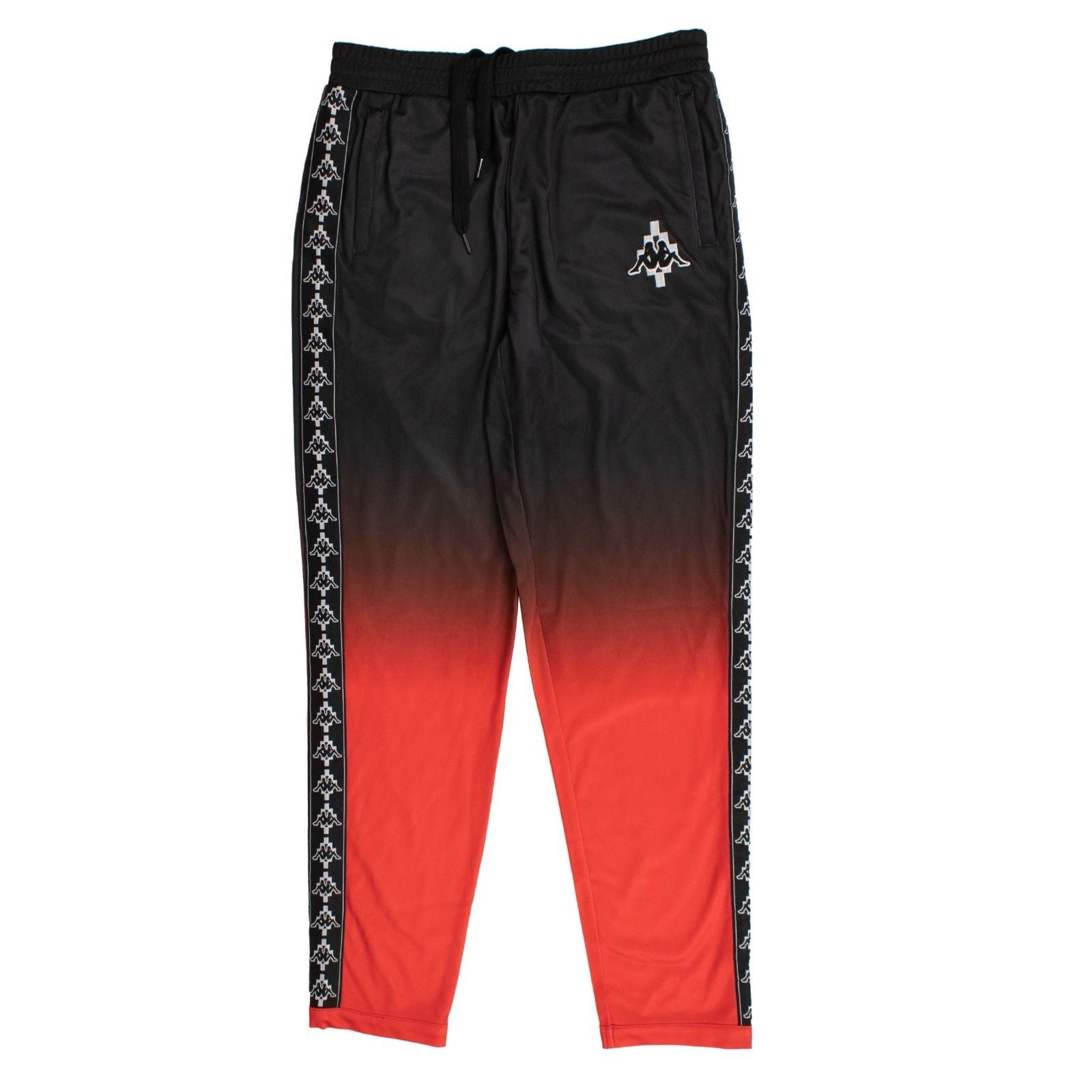 Marcelo Burlon „Kappa“ Farbverlaufshose – Schwarz/Rot