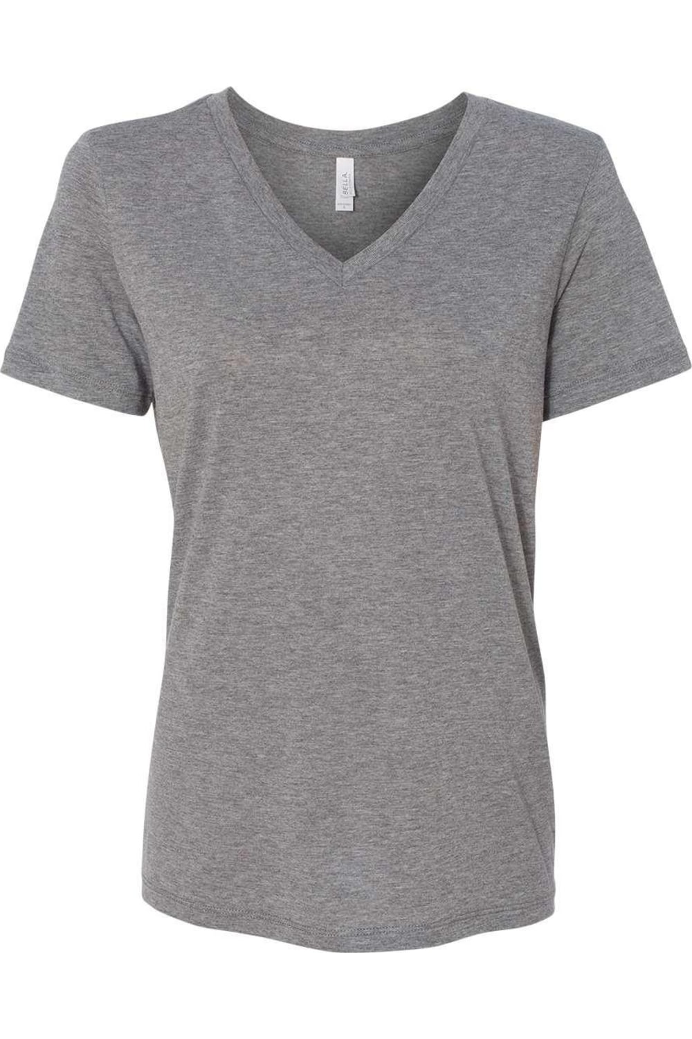BELLA + CANVAS Damen Relaxed Triblend Kurzarm V-Ausschnitt T-Shirt