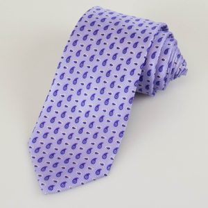 Battisti Napoli Paisley Muster Krawatte – Lila