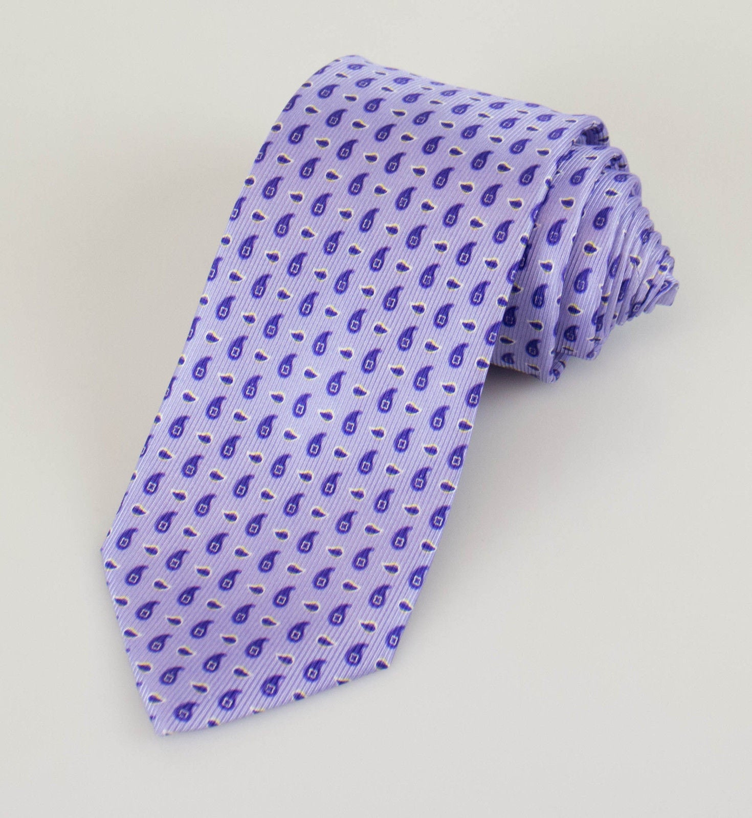 Battisti Napoli Paisley Muster Krawatte – Lila