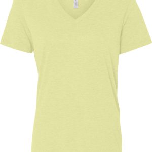 BELLA + CANVAS Damen entspannte Triblend Kurzarm V-Ausschnitt Tee 7824354705468