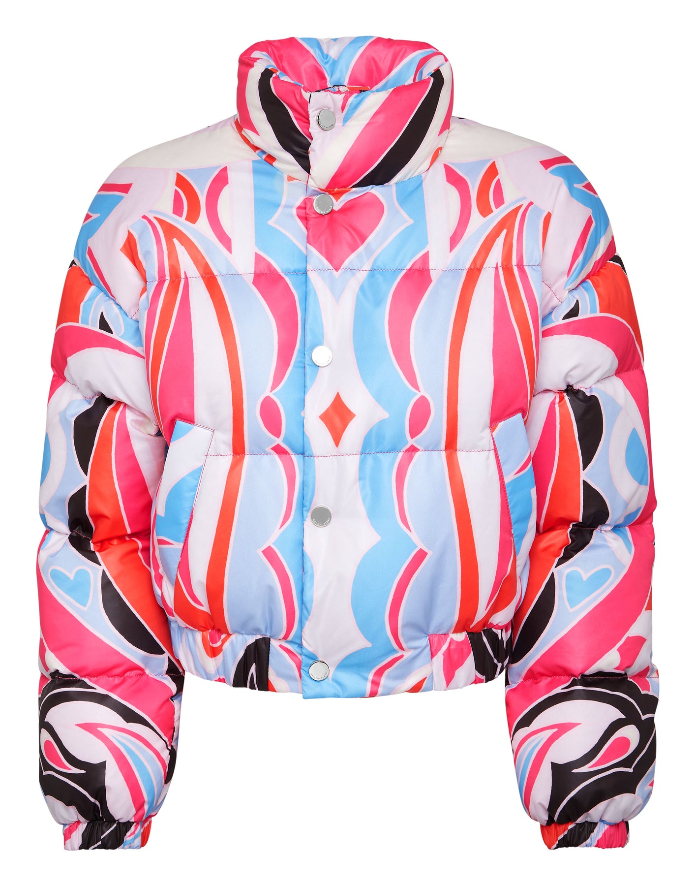 Puffer Nylon Jacke Bunte Zirkus