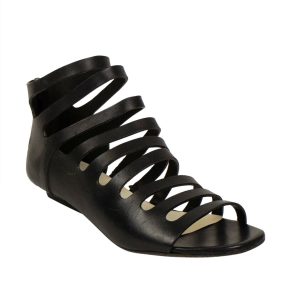 Marsell Sandalen „Sandaletto“ aus Kalbsleder mit Absatz – Schwarz