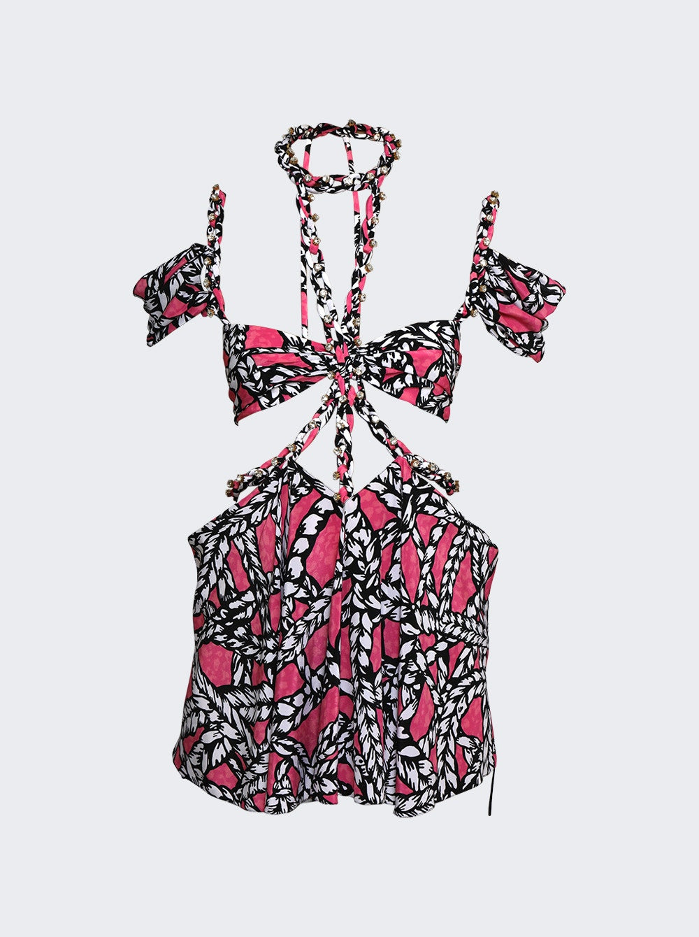 Mini Kleid mit Rundhalsausschnitt