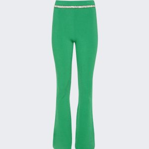 Embellished Strickhosen mit Aufschrift