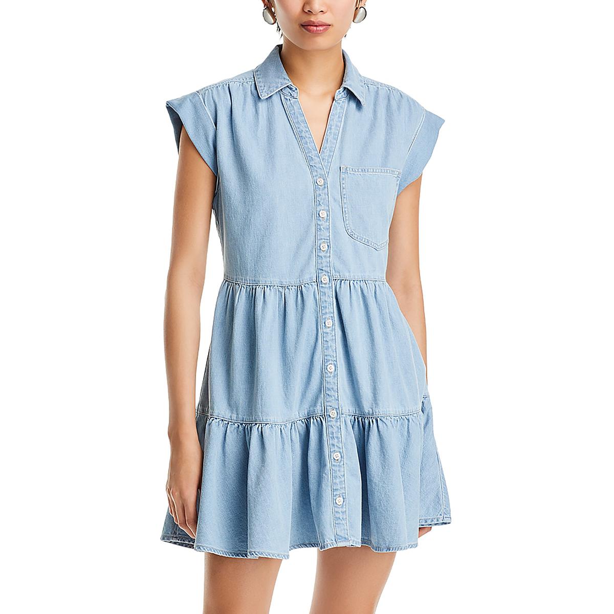 Trisha Kleid Kragen Mini Shift Kleid