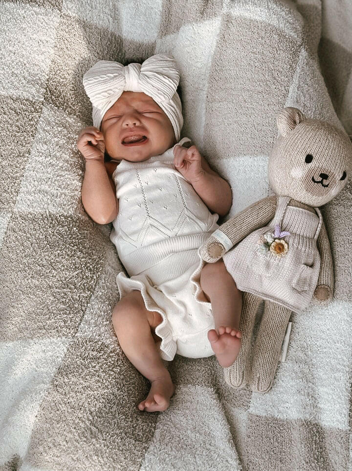 Luna + Luca Pointelle Sommer Set – Creme