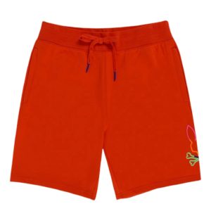 Psycho Bunny Leo Bunny Rote Gewürze/Neon-Multi-Herren-Shorts B6R217S1FT-res