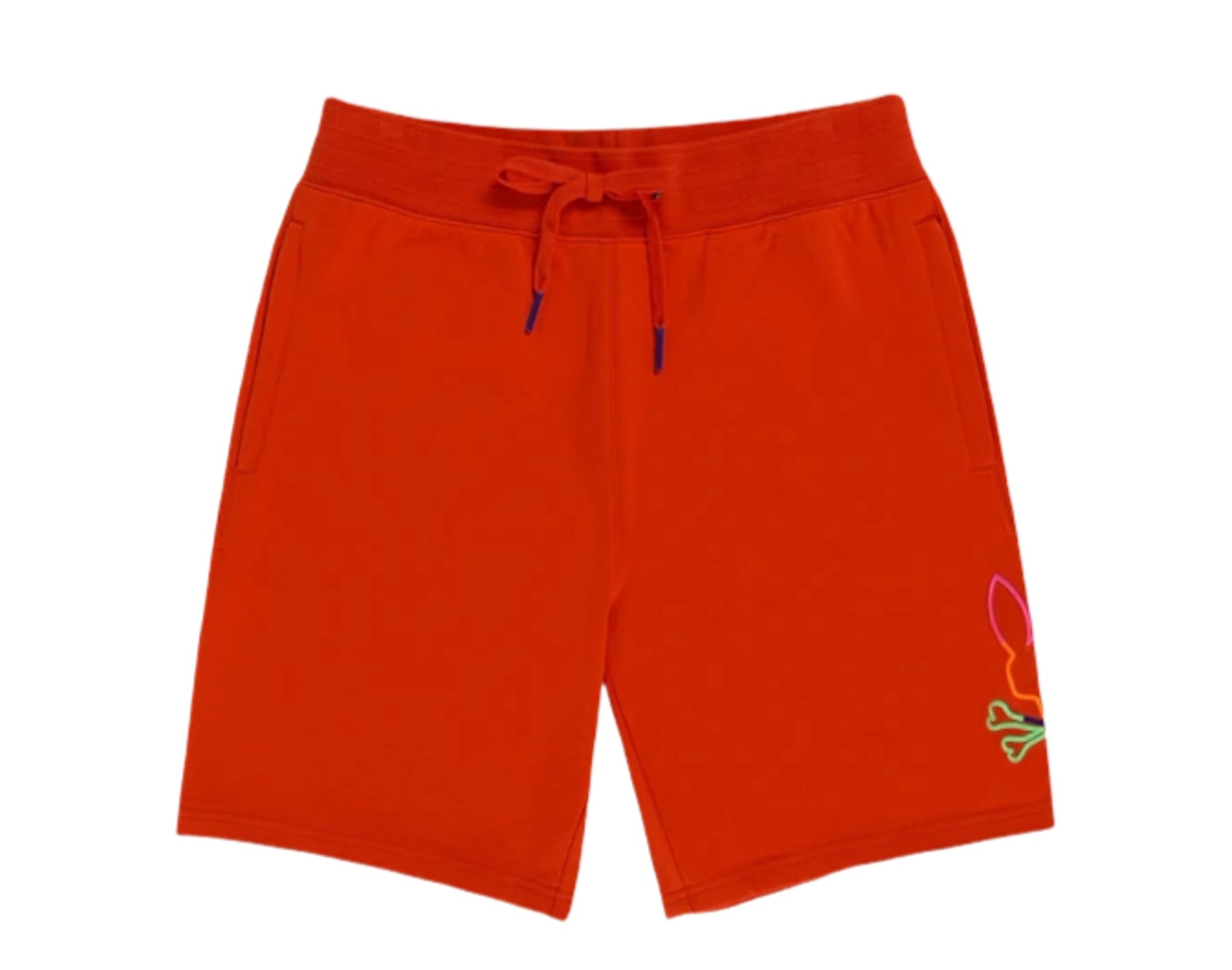Psycho Bunny Leo Bunny Rot Spice/Neon Mehrfarbig Herren Shorts B6R217S1FT-RES