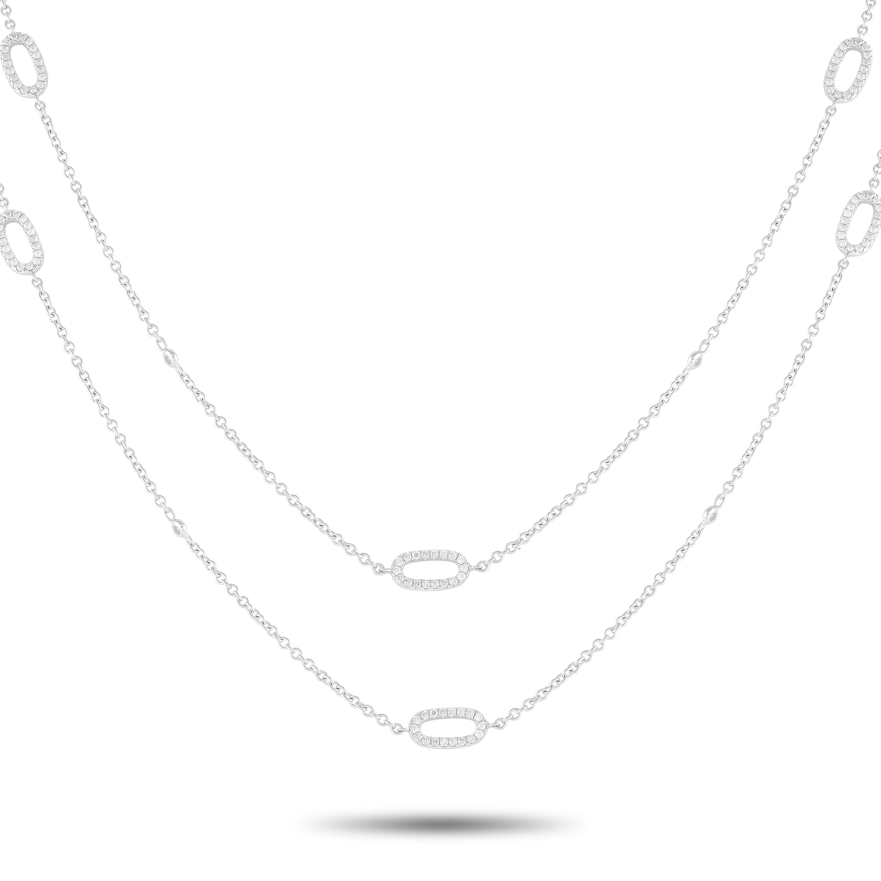 LB Exclusive 18K Weißgold 1.75ct Diamant Halskette ANK-16804