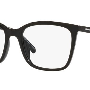 Armani Exchange Damen 54mm glänzende schwarze Optik