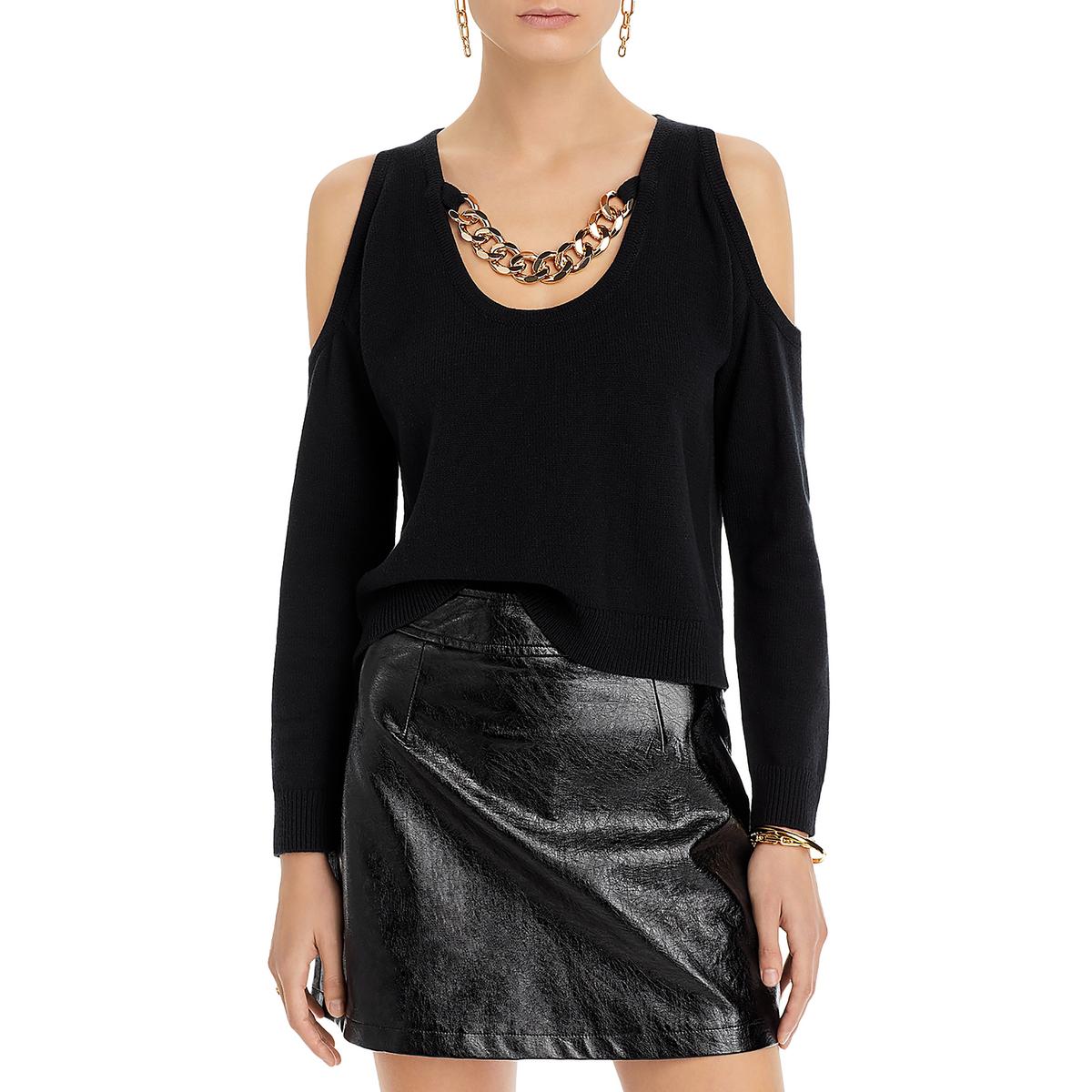 Indy Kalte Schulter Kette Pullover Pullover