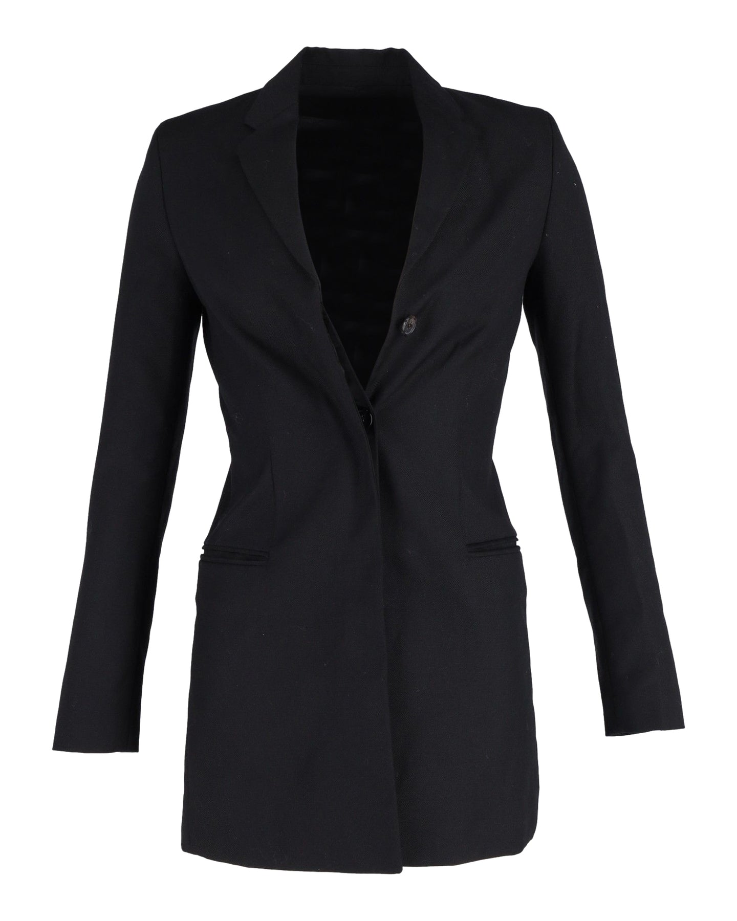 Acne Studios Lange Jacke aus Baumwolle in Schwarz