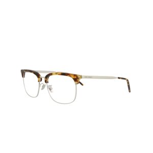 Saint Laurent Herren 55mm Havana Silber Optik