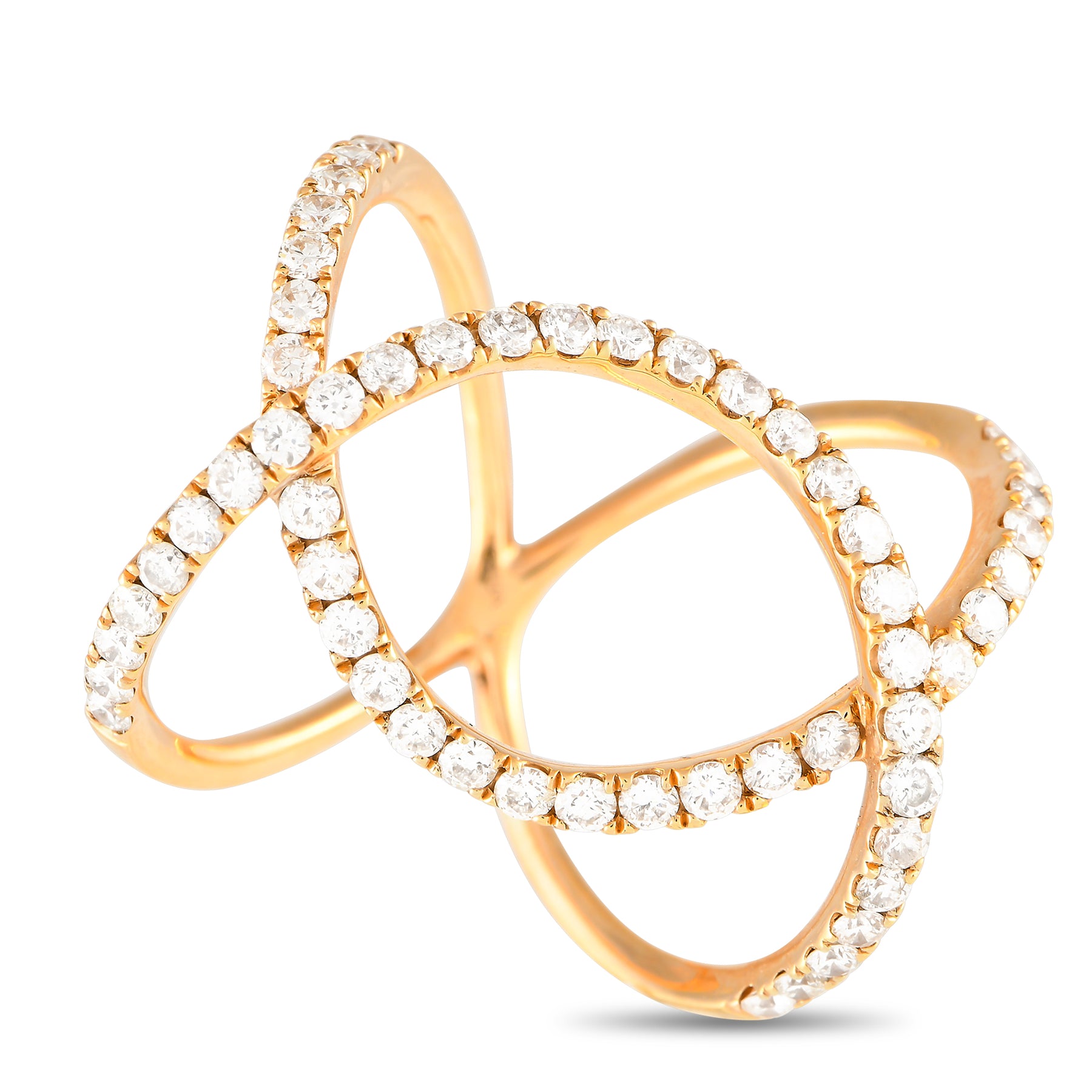 LB Exclusive 18 Karat Gelbgold 1.15ct Diamantring ALR-11506 Y