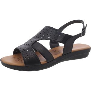 Bolt Open-Toe gepolsterte Innensohle Slingback Sandalen