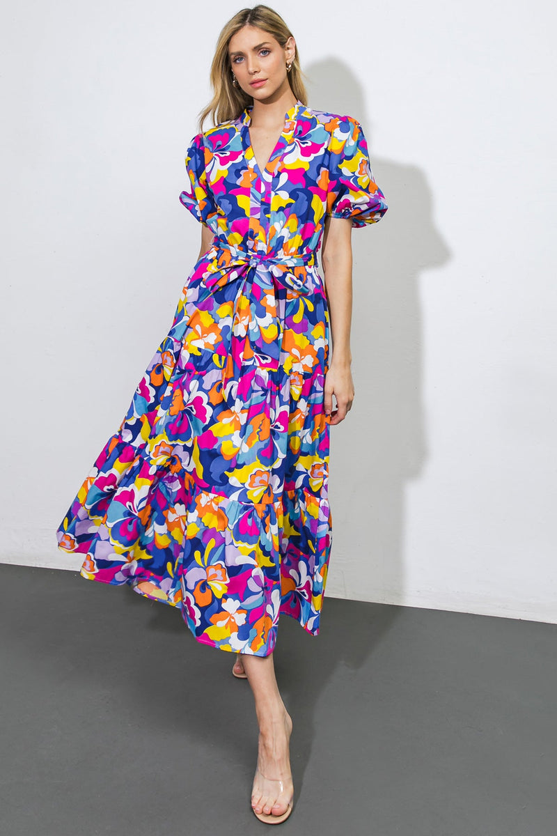 LIEBE IN IHREM LEBEN POPLIN MIDI Kleid