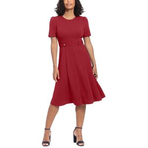 Plus Cocktail Midi Fit & Fackel Kleid