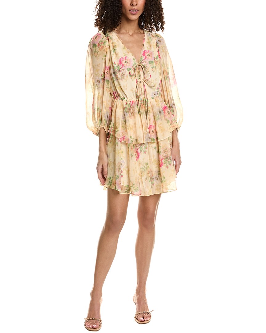 Ted Baker Bedrucktes Minikleid mit Schnürung