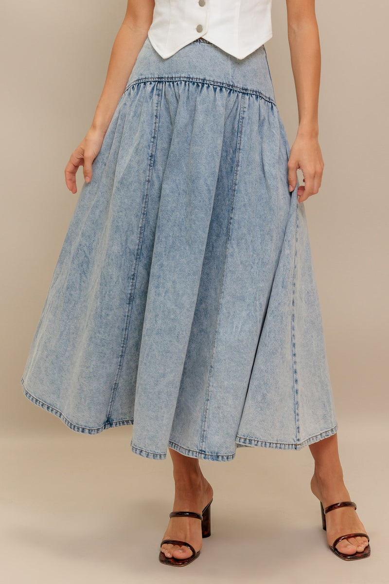AMERICAN BLEND Denim MIDI Rock
