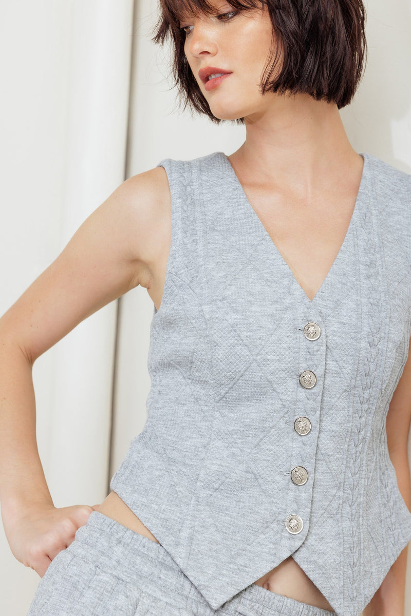 CITY RIVETS Strick VEST