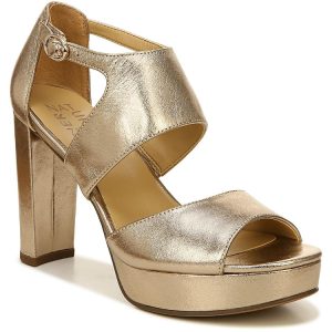 Mae Leder Knöchelriemen Plattform Sandalen
