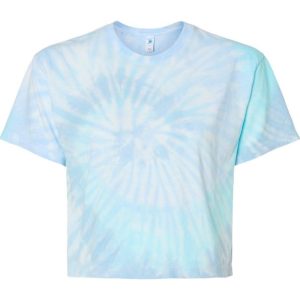 Colortone Damen Krawattengefärbtes Crop T-Shirt