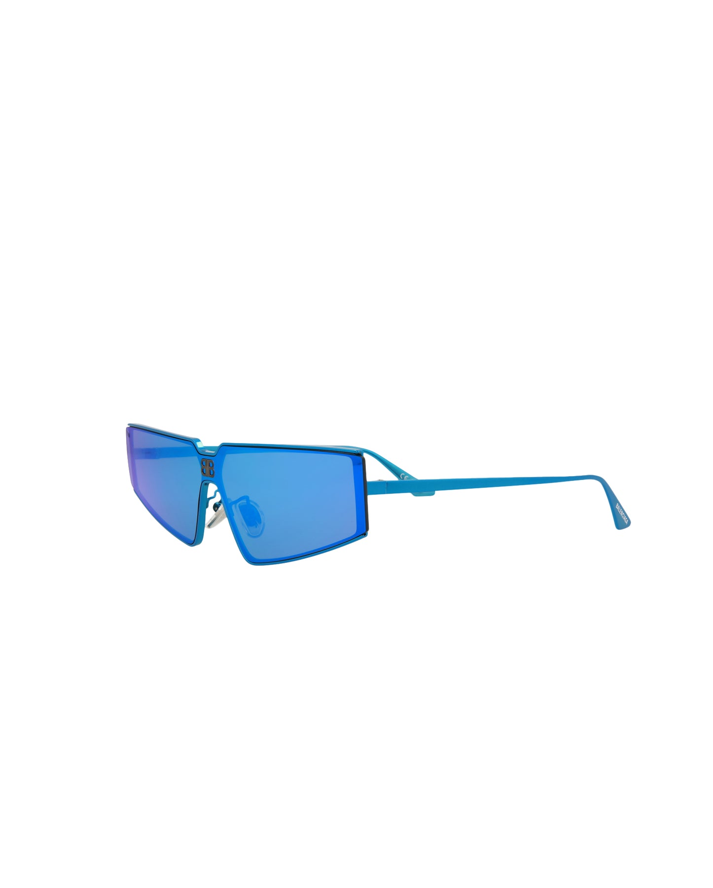 Balenciaga Unisex 99mm Hellblaue Sonnenbrille