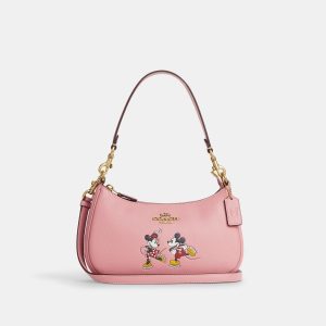 Coach Outlet Disney X Coach Teri Schultertasche mit Eislaufen Motiv