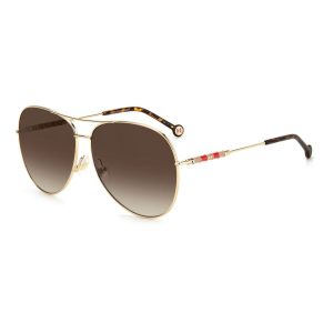 Carolina Herrera 64mm Gold Sonnenbrille für Damen