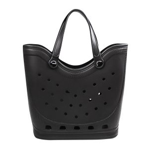 Neu mit Etikett: Schwarze Crocs-Einkaufstasche von Balenciaga