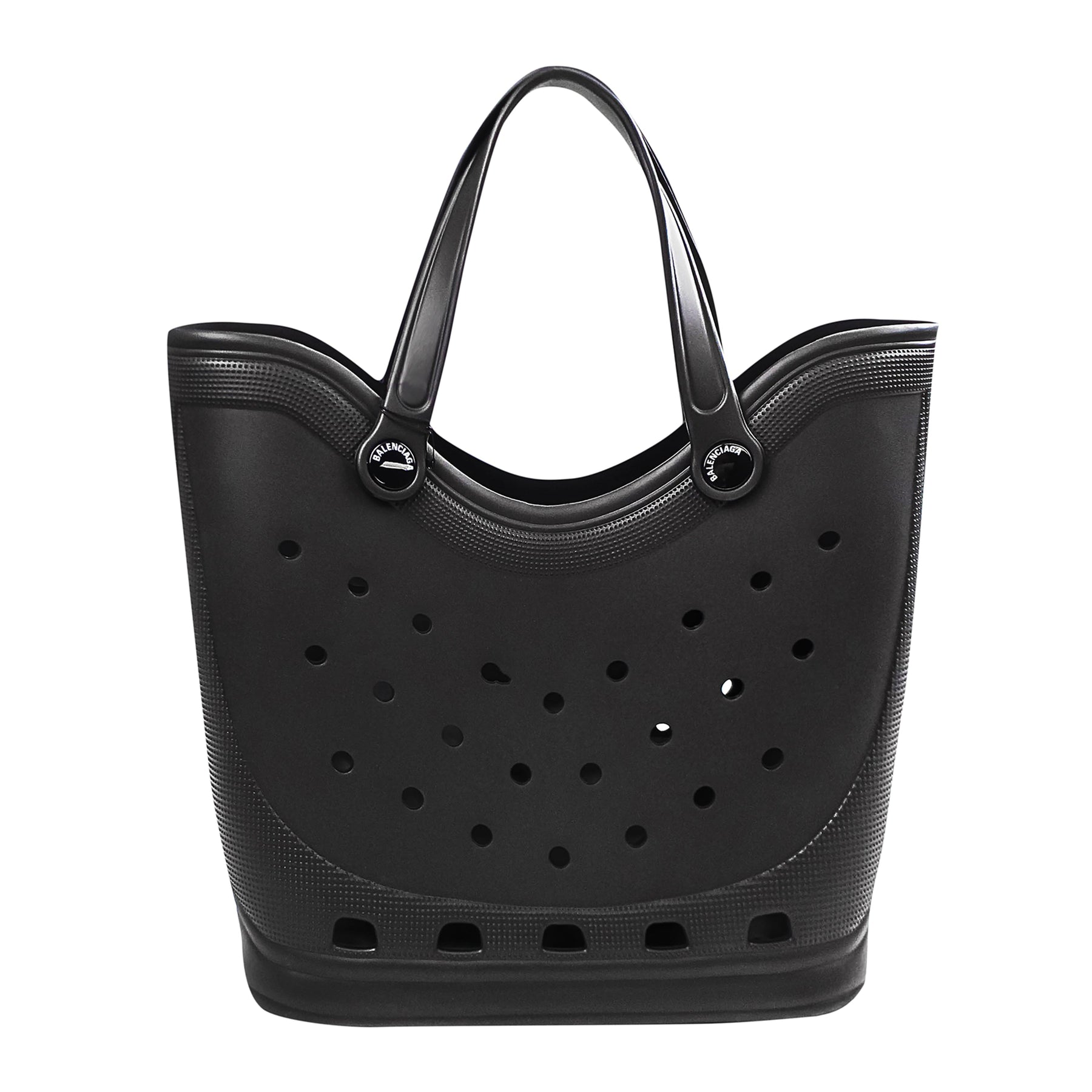 Neu mit Etikett: Schwarze Crocs-Einkaufstasche von Balenciaga