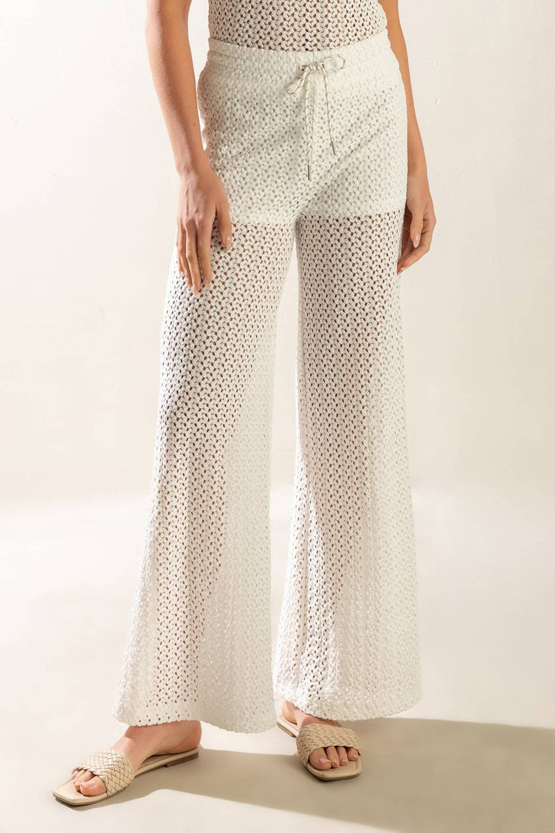 PRÄSENZ DER LIEBE SEMI SHEER Strick Hose