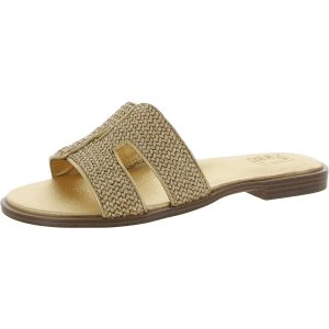 Fame 2 gewebte metallische Schiebesandalen