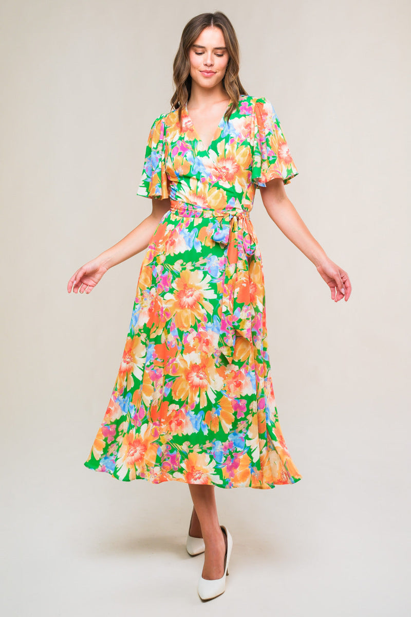 EFFIZIENTE LIEBE TRUE WRAP MIDI Kleid