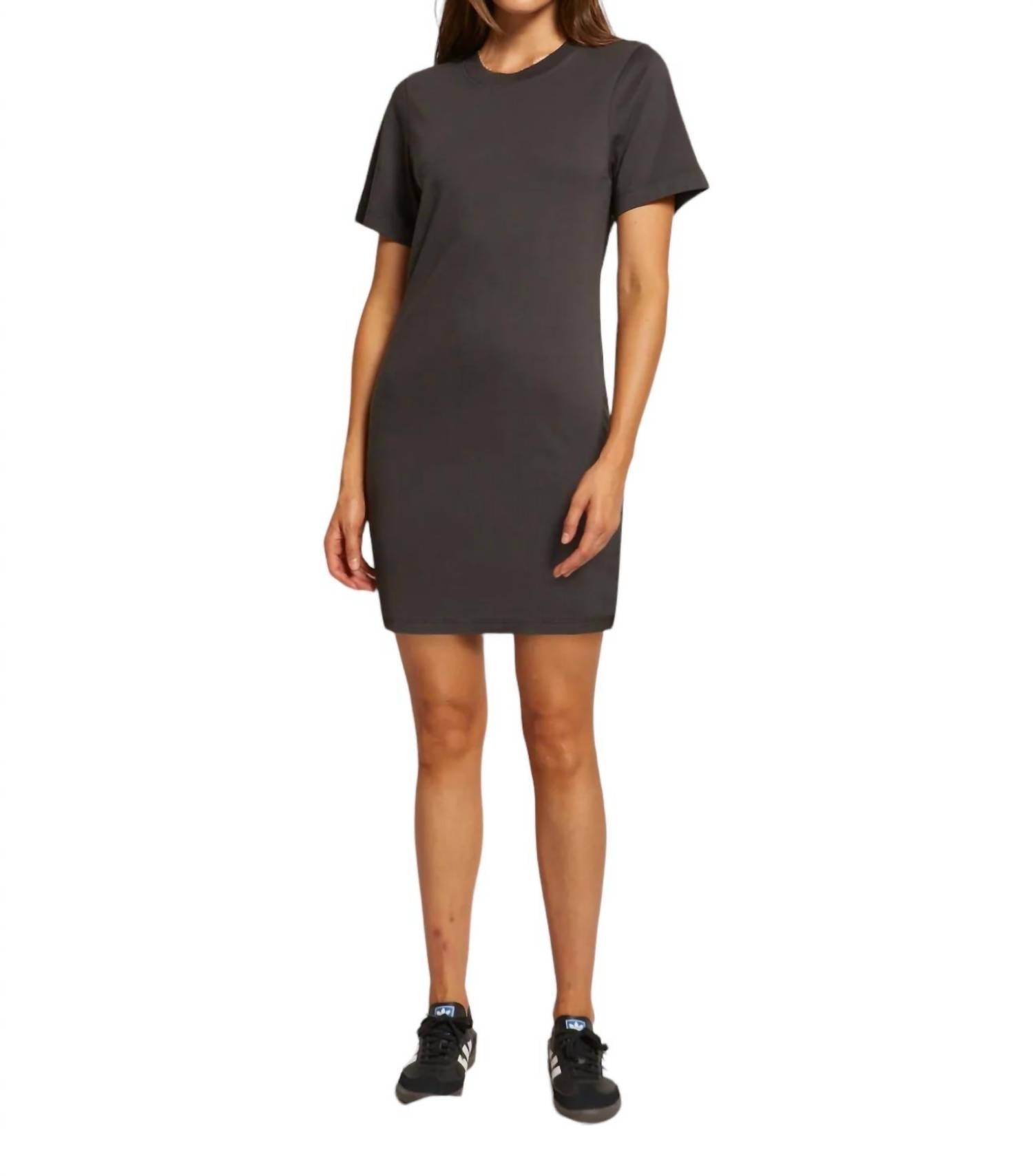 Tiegan Kurzarm-Kleid in Vintage Schwarz