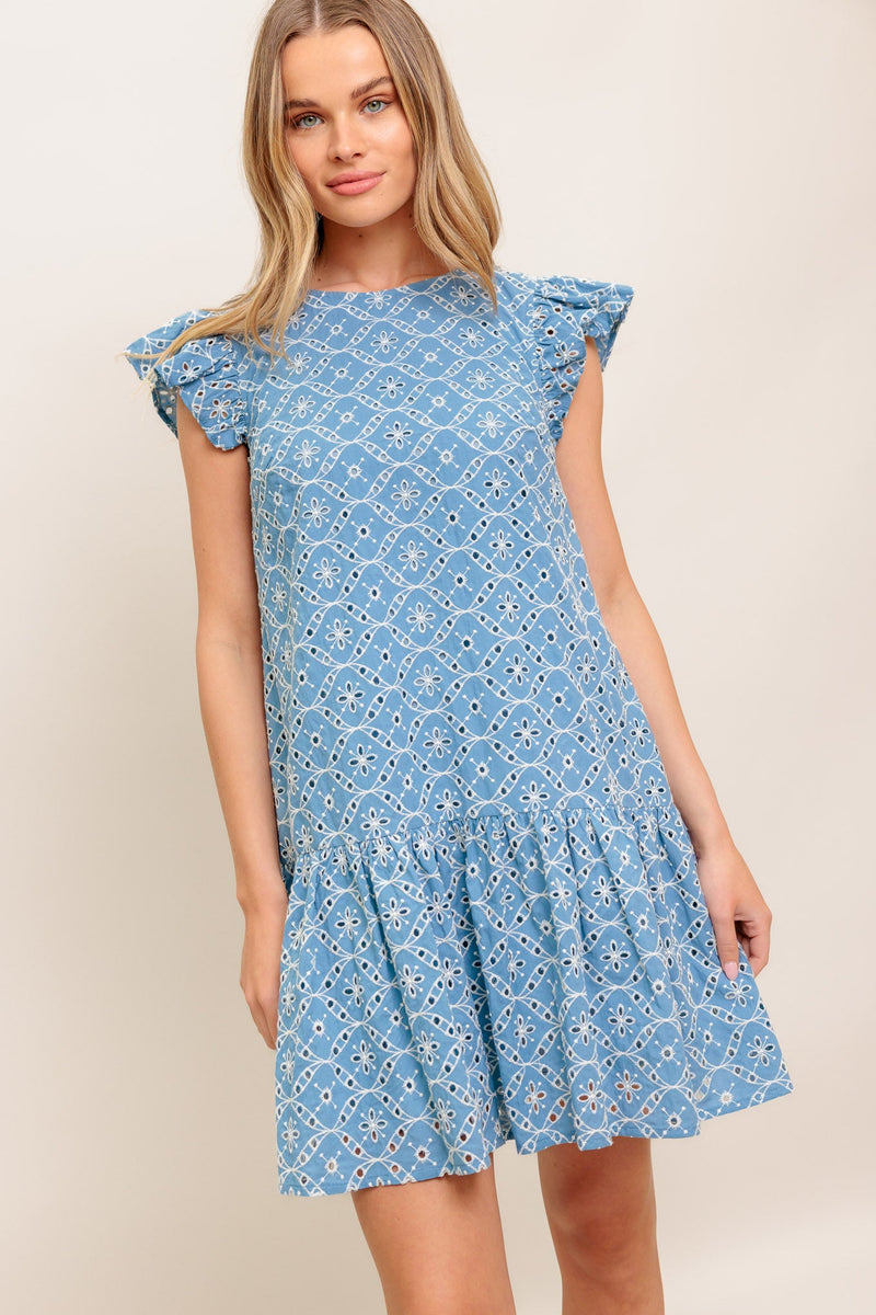 CUPCAKE SMILE gewebt EYELET BABYDOLL KLEIDUNG