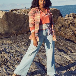 AE niedriger Bund Baggy Weithals-Jeans