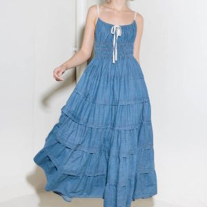 ETERNAL DESIRE Denim Midikleid