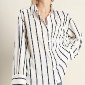 LOST IN PARADISE OVERSIZE gewebtes Hemd