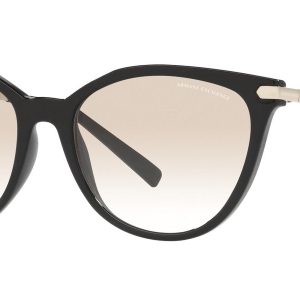 Armani Exchange 55mm schwarze Sonnenbrille für Damen