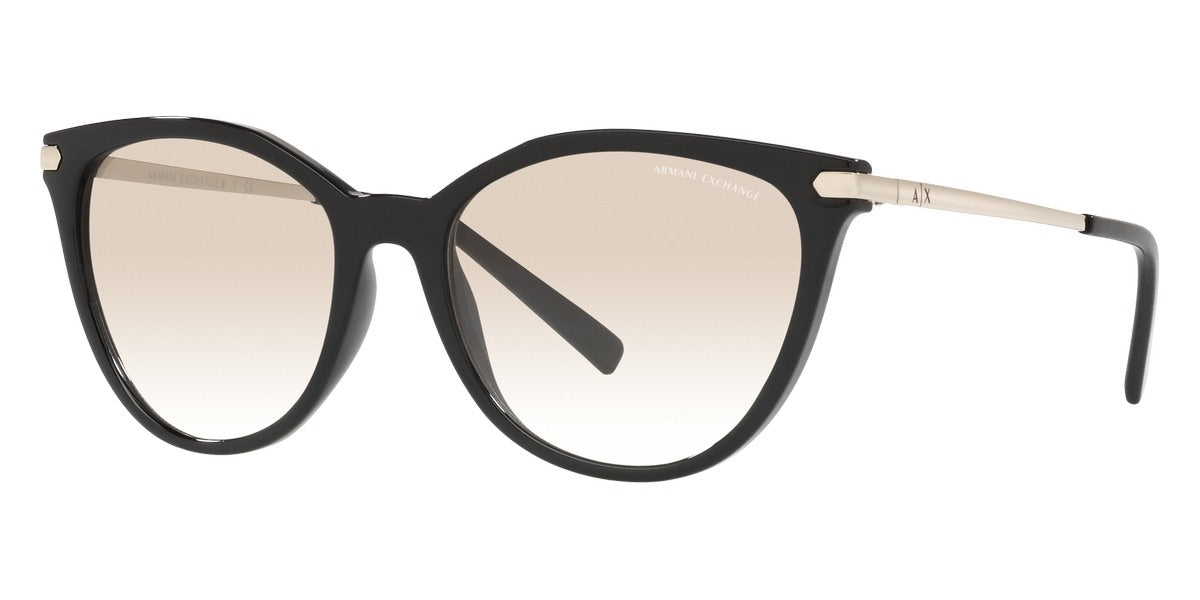 Armani Exchange 55mm schwarze Sonnenbrille für Damen