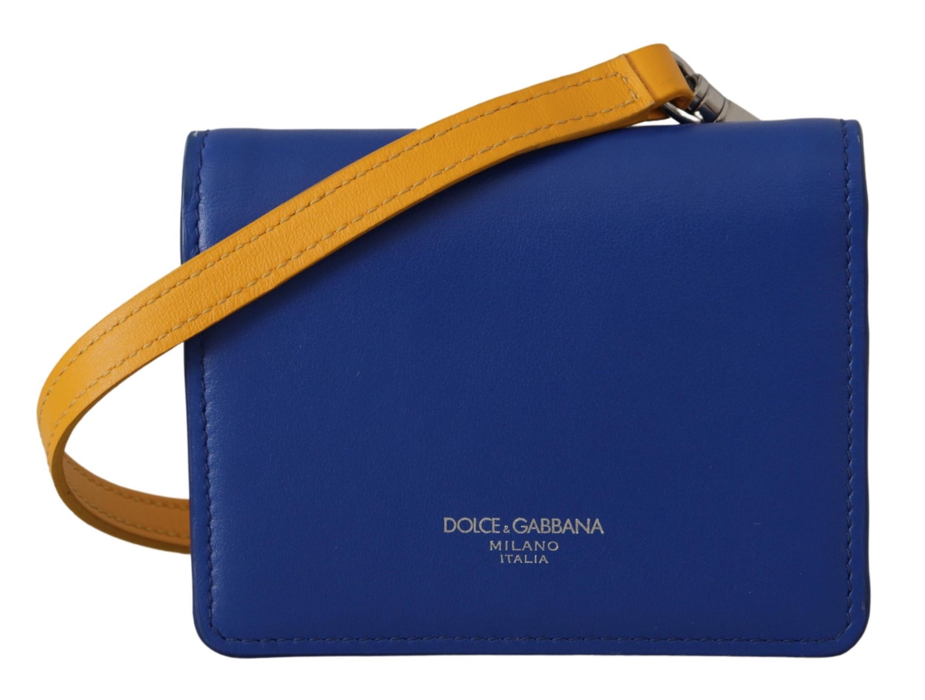 Dolce & Gabbana Herren-Geldbörse mit Schultergurt und Kartenhalter aus Kalbsleder