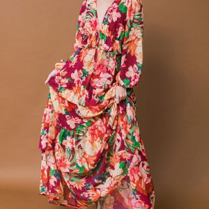 LEAVE YOU SPEECHLESS Kleid aus gewebtem Maxi