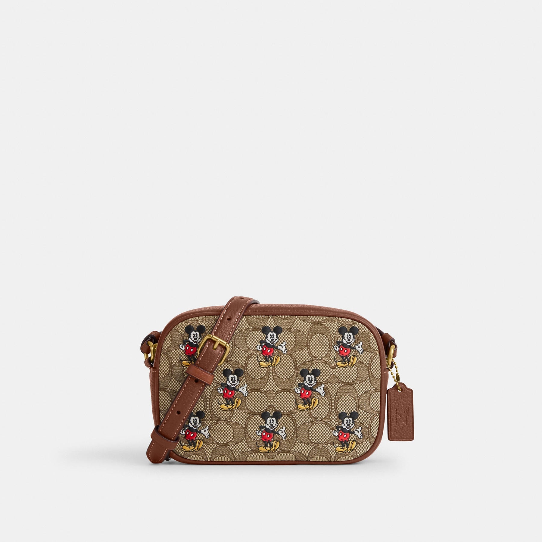 Coach Outlet Disney X Coach Mini Jamie Kameratasche im Signature Jacquard mit Mickey Mouse Muster