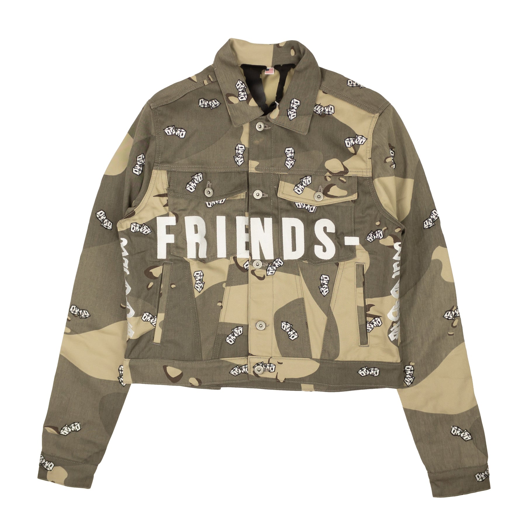 Vlone Friends Jeansjacke – Desert Camo