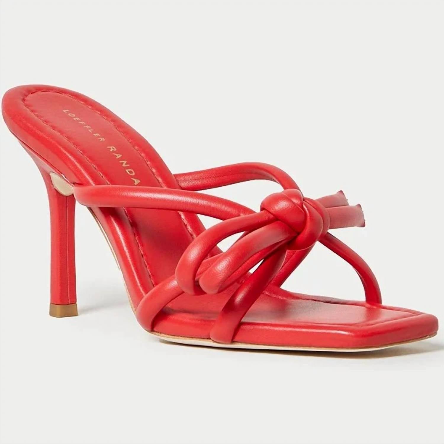 Damen Margi Bow Heel Sandalette in Mohn