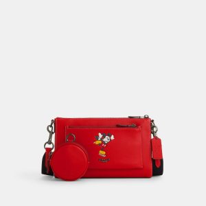 Coach outlet disney x Coach halten Crossbody mit Eislaufen Mickey Maus