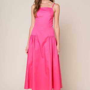 SLEEK ESSENCE Gewebtes Midikleid